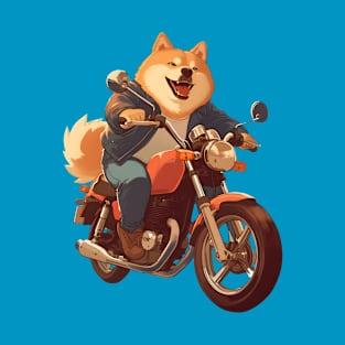 Cool dog riding motorbike T-Shirt