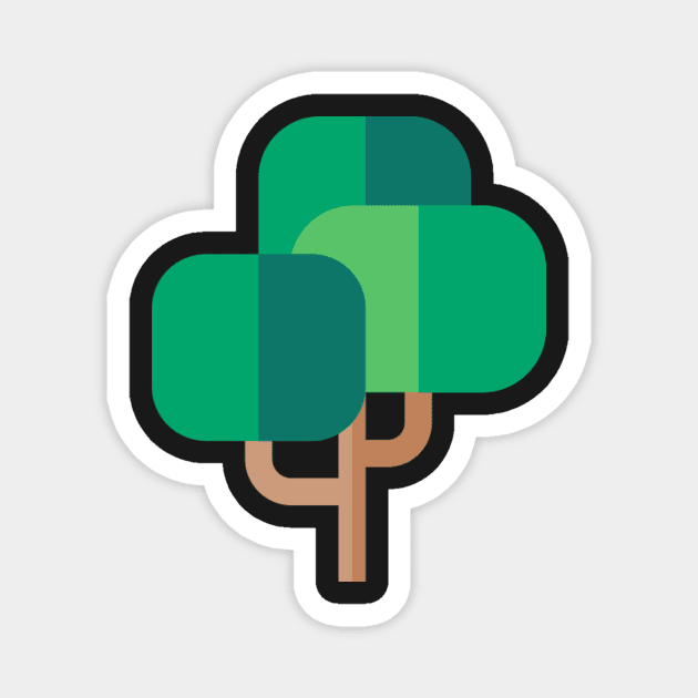 bonsai tree icon Magnet by Lonneketk