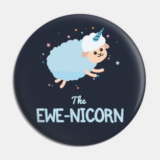 Cute Ewe Pun | Funny Unicorn Pin