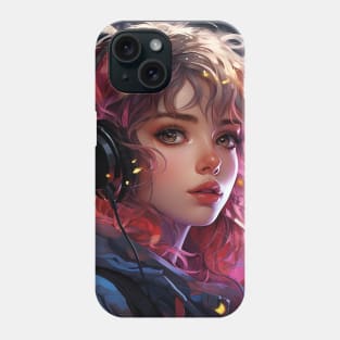 Neon Beats , Anime Phone Case