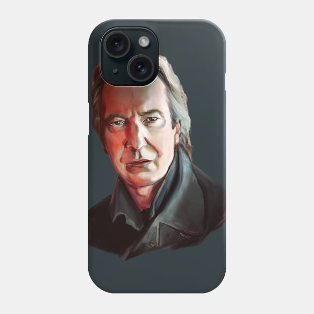 Alan Rickman Phone Case by Mariarti