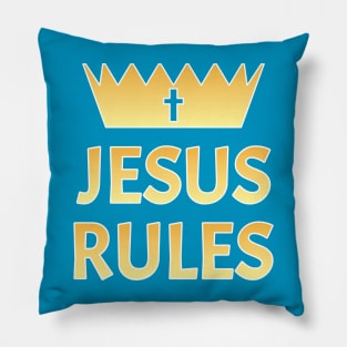 Jesus Rules Pillow