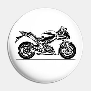 CBR600F 2011 Motorcycle Sketch Art Pin