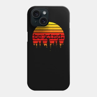 Be Kind Retro Sunset Phone Case