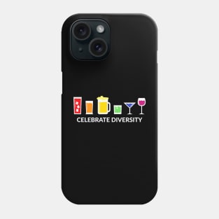 Rainbow Lgbt Drinking Celebrate Diversity Beer Phone Case