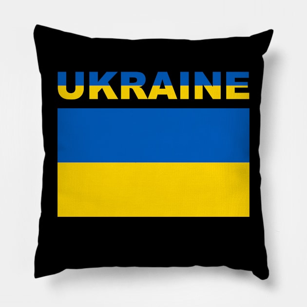 Ukraine Flag Pillow by amitsurti