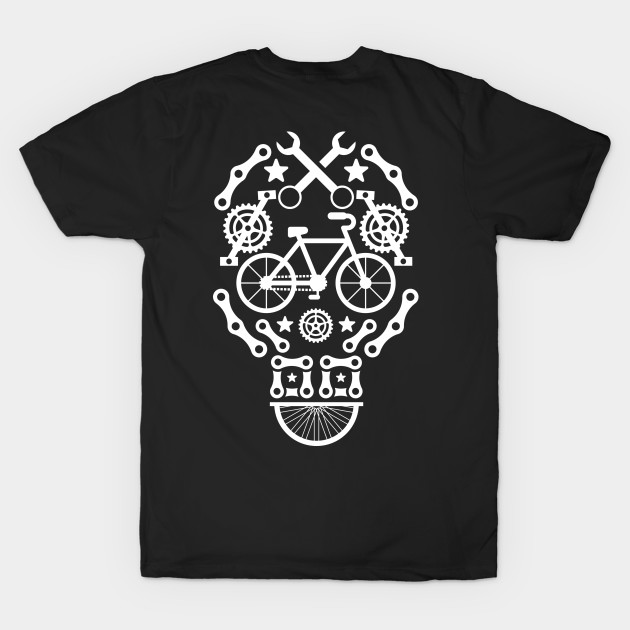 Funny Bicycle Cycling Skull Humor Graphic T-Shirt Funny Bicycle Cycling Skull Humor Graphic T-Shirt