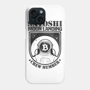 Member Satoshi Moon Landing Crew Funny Bitcoin BTC Phone Case