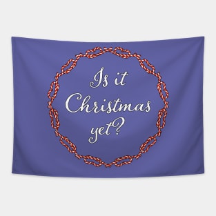 Christmas Holidays Candy Canes Graphic Tapestry