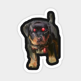 Rottweiler robot puppy Magnet