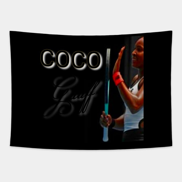 CoCo gauff Tapestry by Light Up Glow 