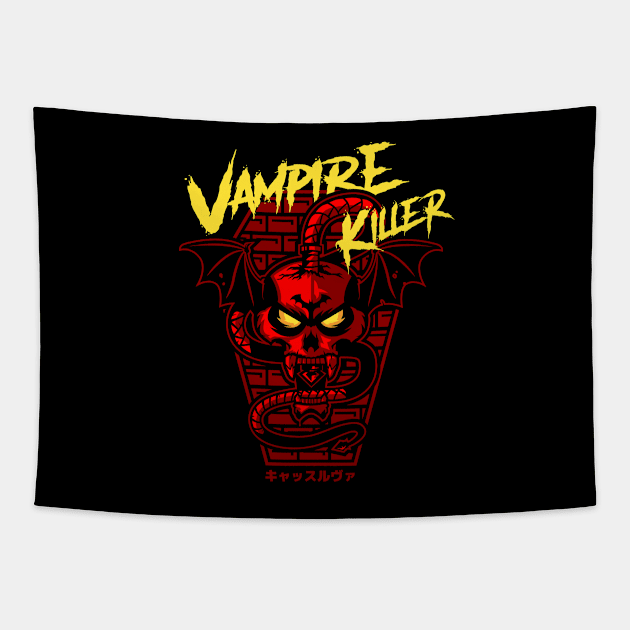 Vampire Killer (Red) Tapestry by demonigote