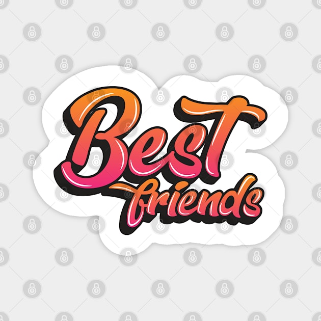 Best Friends Magnet by djwalesfood