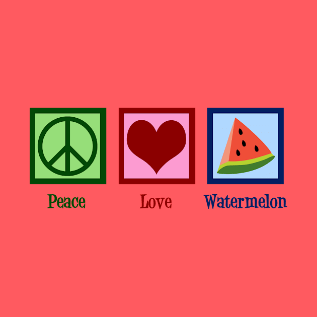 Peace Love Watermelon by epiclovedesigns