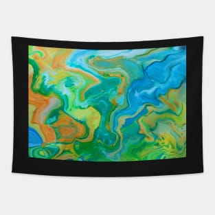 Spring Vibes Liquid Marble Ink Tapestry