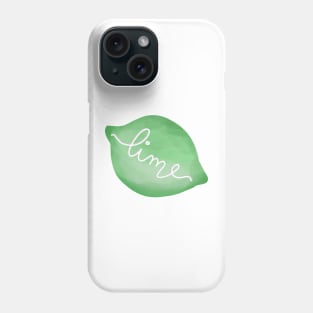 Watercolor Lime Phone Case