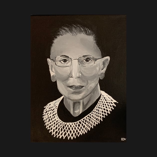 Ruth Bader Ginsburg by ArtbyDJV