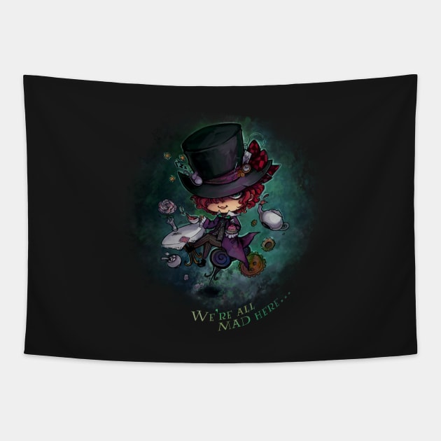 Mad Hatter Tapestry by StarMasayume