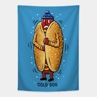 Cold dog Tapestry