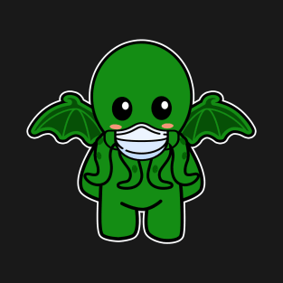 Cthulhu with a face mask T-Shirt