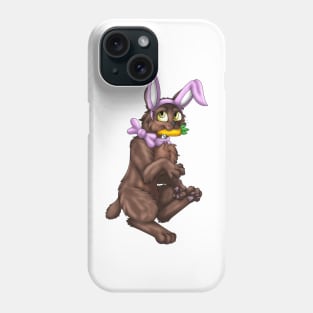 Bobtail BunnyCat: Chocolate (Pink) Phone Case