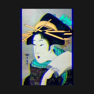 Glitched traditional geisha T-Shirt