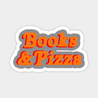 Books and Pizza Magnet