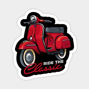 Italy Classic Vespa Scooter Moped Bike Retro Love Vintage Magnet