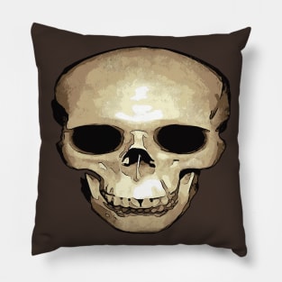 Floating Antique Human Skull Pillow
