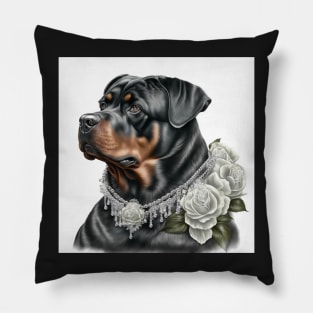 Rottweiler Style Pillow