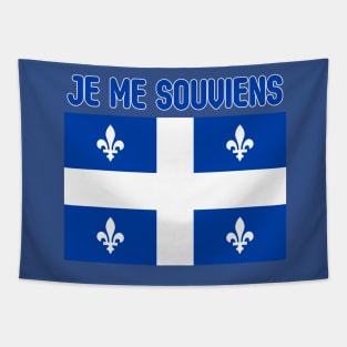 Quebec Flag Je Me Souviens Tapestry