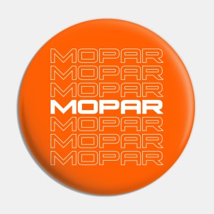 Mopar repeat - White print Pin