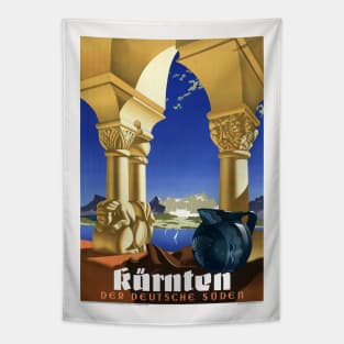 Kärnten Carinthia Austria Vintage Poster 1939 Tapestry