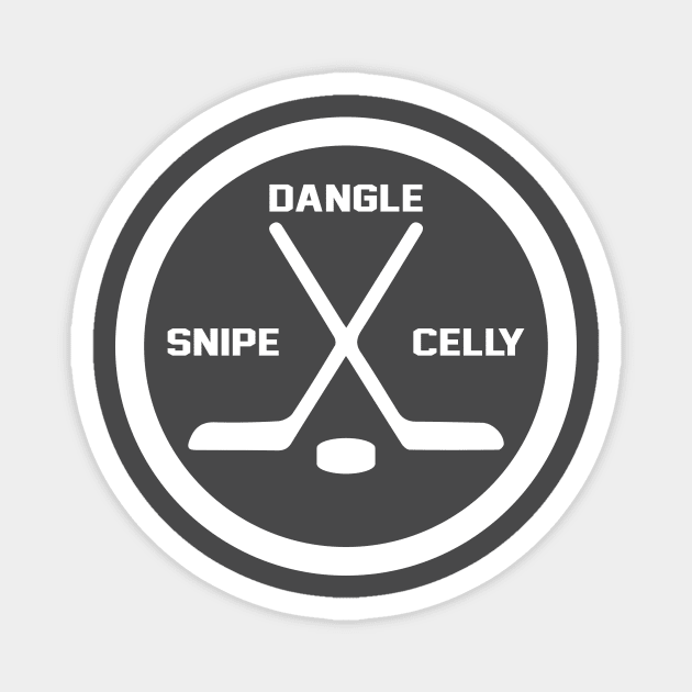 Dangle Snipe Celly Hockey Magnet by Bobtees