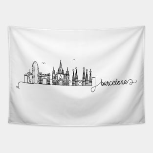 Barcelona City Signature Tapestry