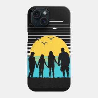 Family time matters - Black silhouette Phone Case