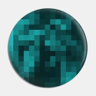 Pixels - turquoise Pin