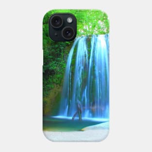 Long-exposure photo of Cascata "de lu Vagnatò" in Sarnano Phone Case