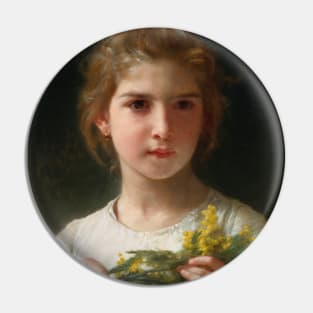 Mimosa by William-Adolphe Bouguereau Pin