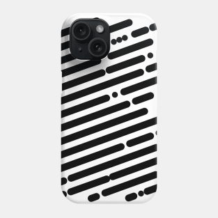 Black diagonal lines for the purist Phone Case