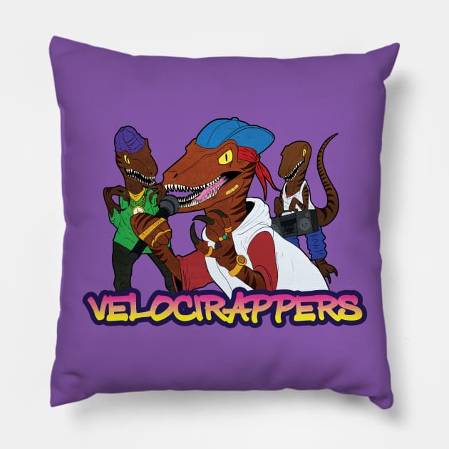 VelociRappers Pillow by looeyq