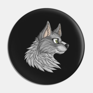 Silver Maine Coon Pin