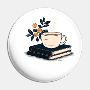 Coffee And Flowers Pin