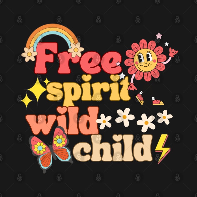 Free Spirit Wild Child Retro by Annabelhut