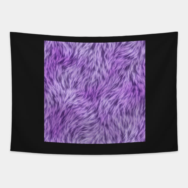 Lilac and Purple Fur Design Tapestry by CraftyCatz