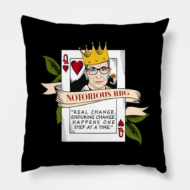 RBG Real change enduring change Pillow by Goodplan