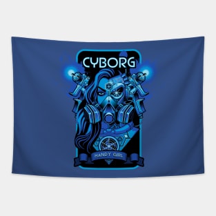 Cyborg- Handy Girl Tapestry