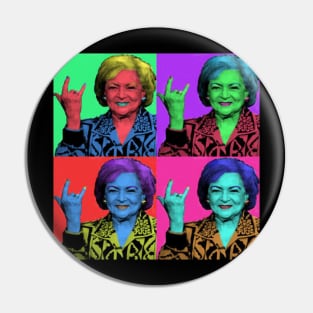 Betty White Pin