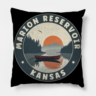 Marion Reservoir Kansas Sunset Pillow