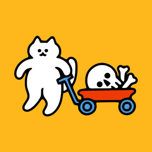 Cat and Skull Wagon T-Shirt